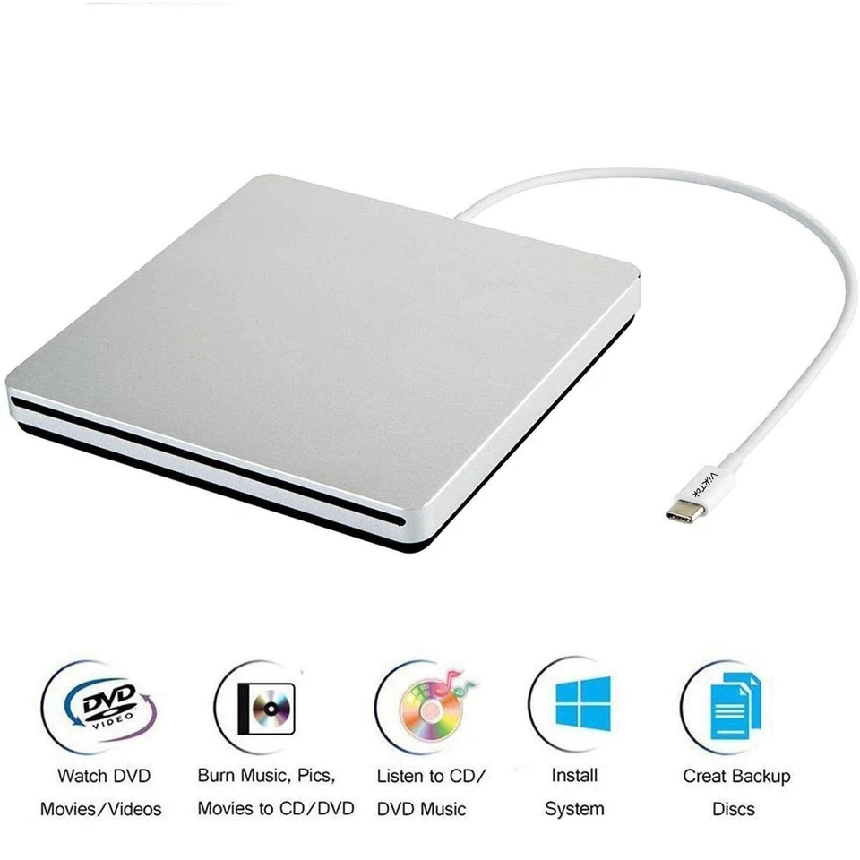USB-C Superdrive External DVD/CD Reader and DVD/CD Burner for Apple-MacBook A... - Image 2 of 4