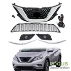 For Nissan Murano 2015-2018 Front Bumper Grille Set W/Trim Molding & Foglights