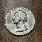 1964 Washington Quarter Proof 90% Silver (1/5 troy oz) Gem BU