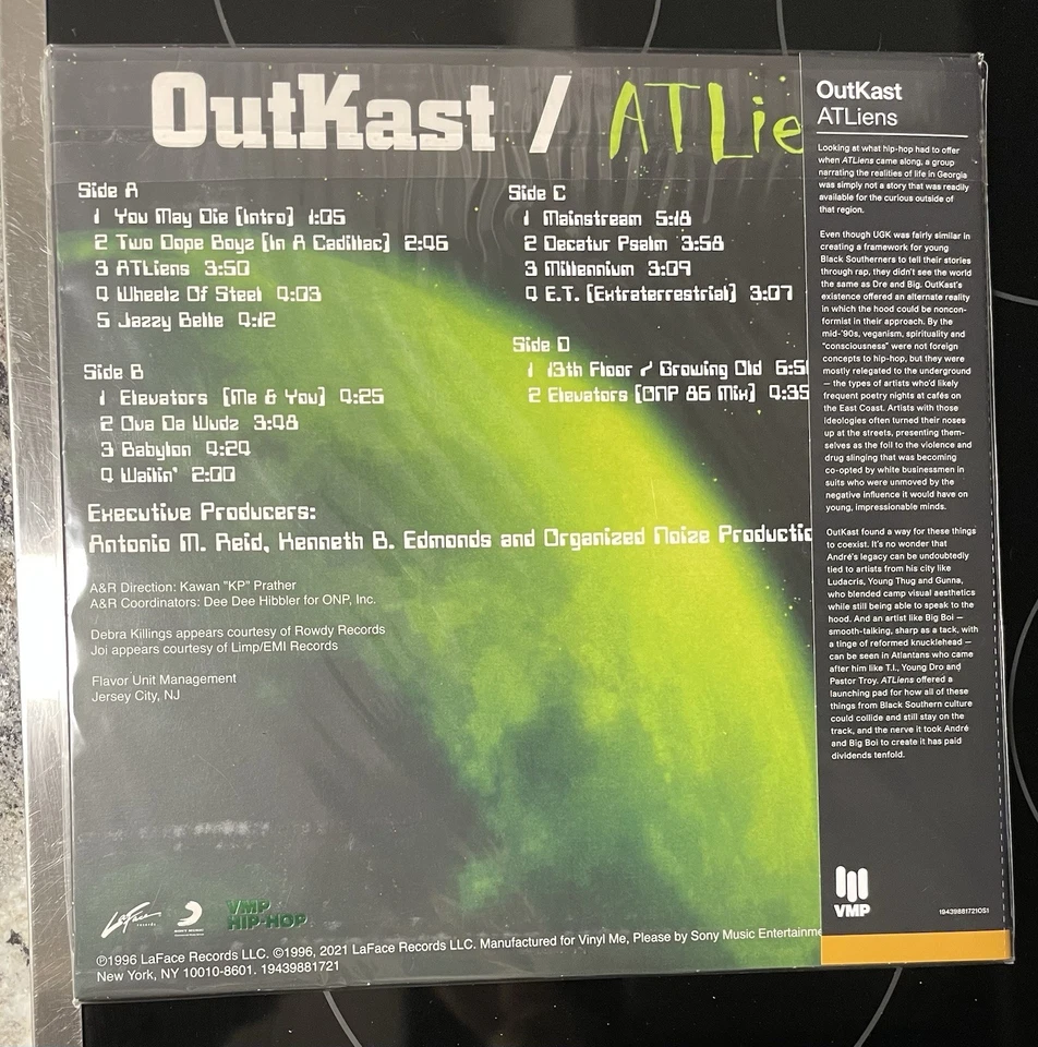 OutKast ATLiens Exclusive VMP RH048 Green Colored Vinyl 2 LP VINYL ME PLEASE NEW - Image 4 of 4
