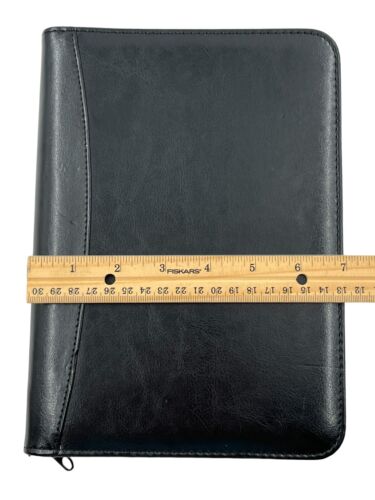 Organizador de oficina para cuadernos con cremallera de 6 anillos negro Daily Planner - Imagen 10 de 12