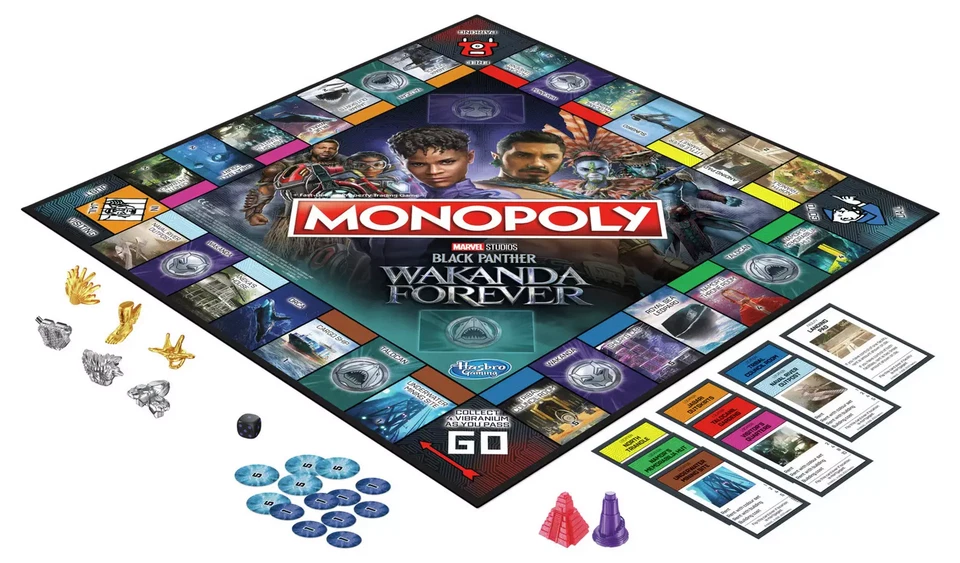 Monopoly Marvel Black Panther Wakanda Forever Edition Board Game Hasbro (8+) NEW - Image 4 of 4