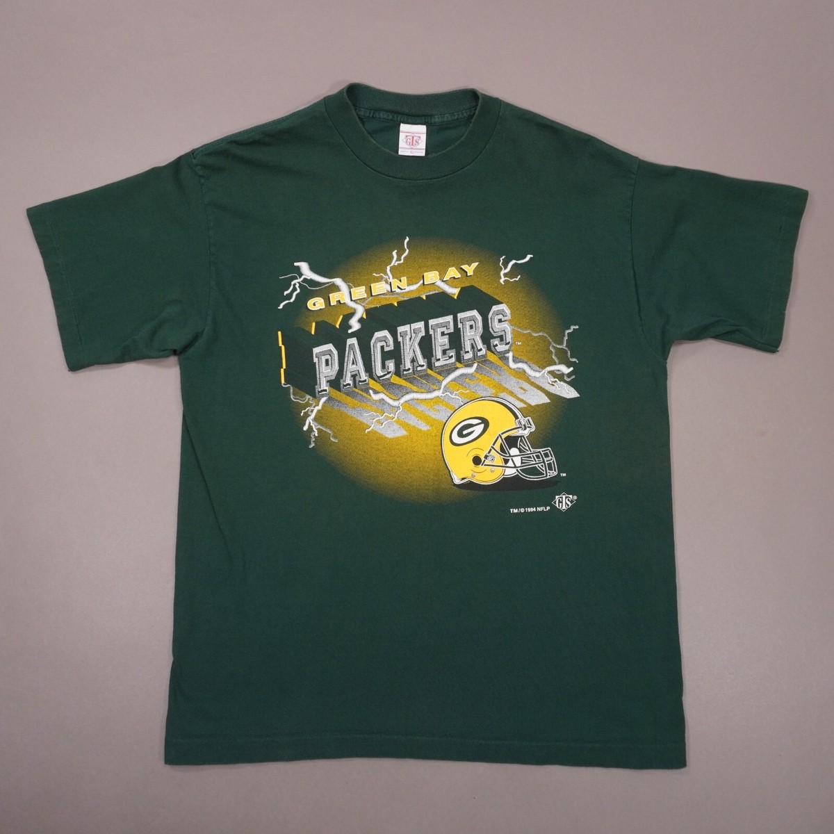 Green Bay Packers ヴィンテージTシャツ　Made in USA LOGO7】S/S Tee L Made in USA 90s vintage “GREENBAY PACKERS