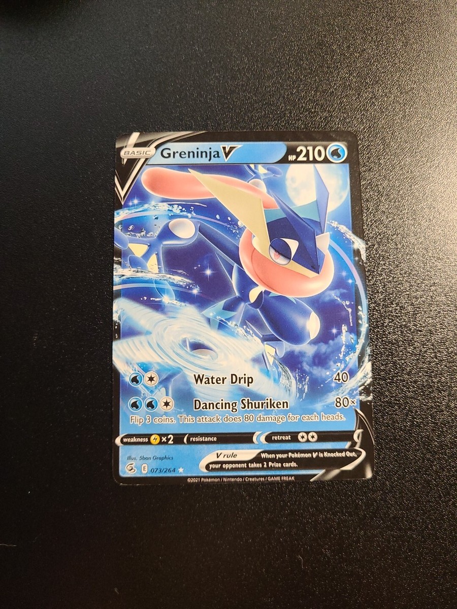 Pokemon Greninja V 073/264 Fusion Strike NON-HOLO From learn to