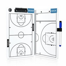 Basketball Dry Erase Coaches Clipboard Double-Sided White Board