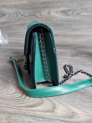 Green Velvet Clasp Chain Handle Purse From AKIRA STORE