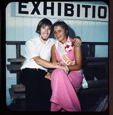 High school Queen & boyfriend - Stereo Realist Slide by Norman E. Miller #247