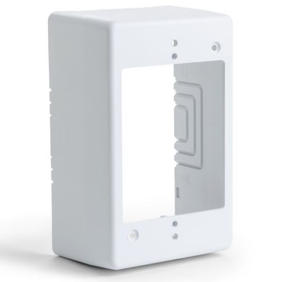 Hellermann Tyton TSRW-JB3 2.77'' Single Gang Junction Box, PVC, White