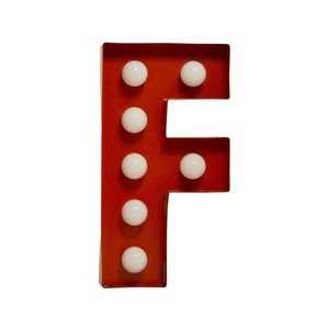 Details About Lamp Letter Bright Led Warm Light Height 21 Cm Red F Show Original Title