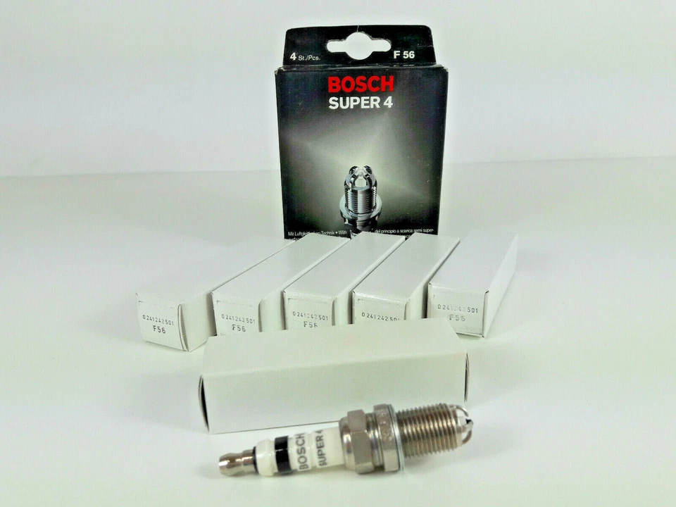 Vela de ignição 8x BOSCH SUPER 4 F56 para Alfa Romeo 155 164 2.0 8V Twin Spark '92-'95 - Imagem 2 de 4