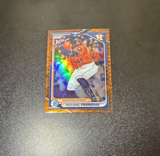 2024 Bowman Chrome Prospects Orange Reptilian #BCP-240 Pascanel Ferreras /25