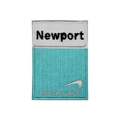 Newport Menthol Logo Patch Bügelbild Aufnäher bestickt Patch für Shirts