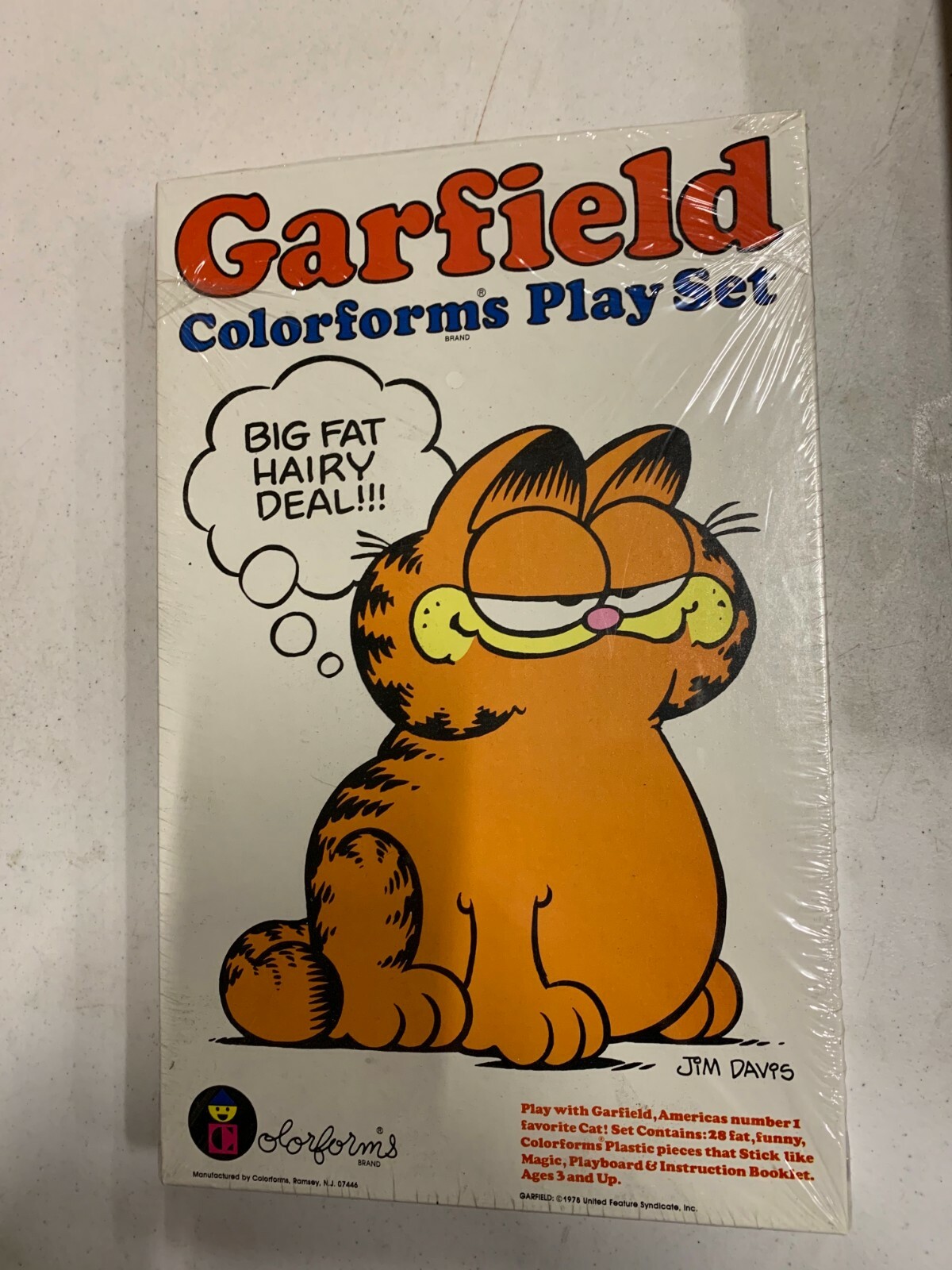 Vintage 1976 Garfield Mint Sealed MIB Colorforms Set | eBay