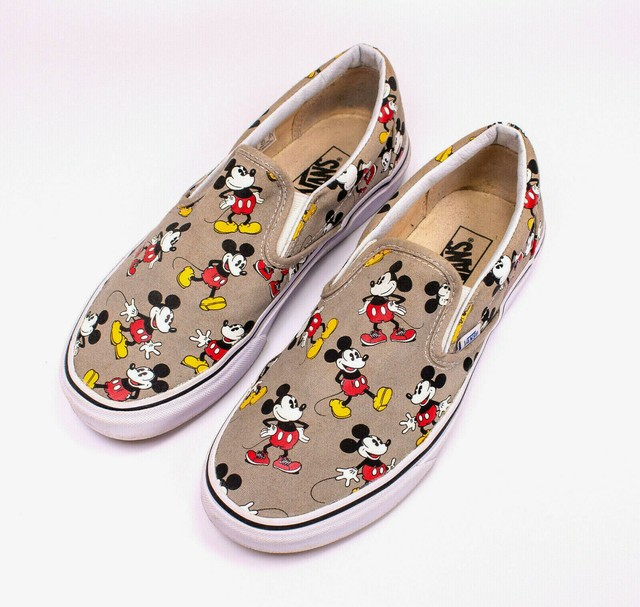 vans slip on mickey mouse