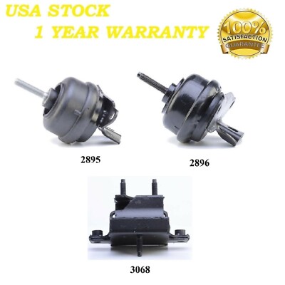 3PCS MOTOR & TRANS MOUNT FIT 1998-2004 Cadillac Seville 4.6L