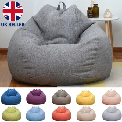 Extra Large Bean Bag Chair Cover Only without Filling Bean Bag Sofa Cover - Image 1 of 4