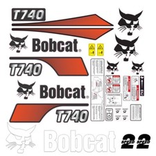 Bobcat T740 v2 Skid Steer Set Vinyl Decal Sticker 3M - FREE SHIPPING