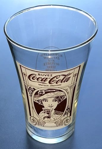 Coca Cola Flared Glass Advertising Height 14cm Bistro Bar Collection Rare