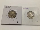 1935 P 1936 P Buffalo Nickels ￼