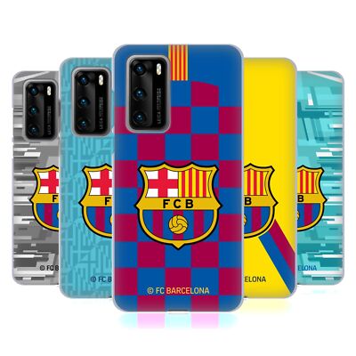OFFICIAL FC BARCELONA 2019/20 CREST KIT SOFT GEL CASE FOR HUAWEI PHONES 4