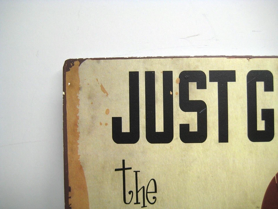 Metal sign 11" X 8" Just give me the Coffee and no one get's hurt funny sign - Image 3 of 4