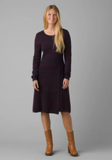 NEW prAna $120 NAUTICAL INTARSIA CASCADENCE SWEATER DRESS SZ XS EXTRA SMALL