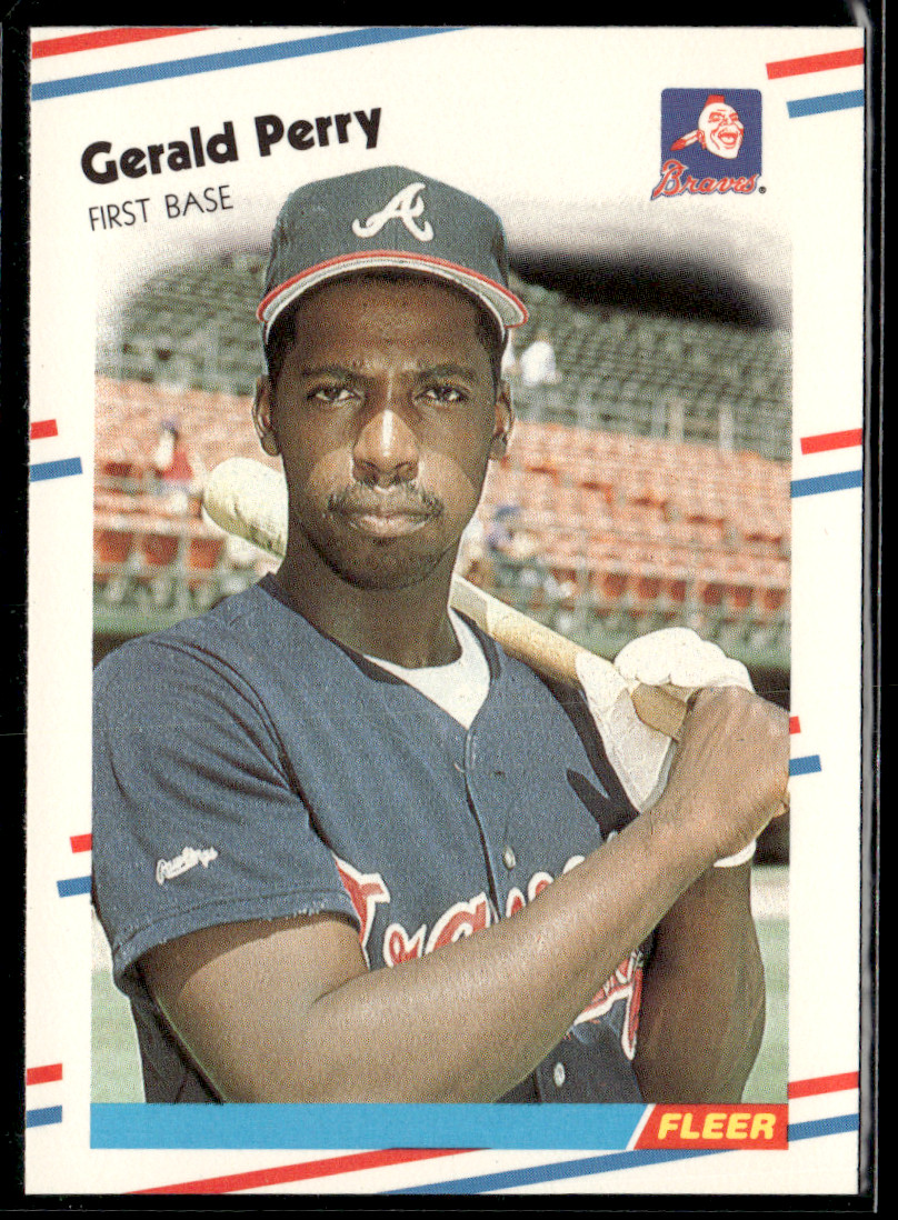 1988 Fleer - Gerald Perry #547 Glossy