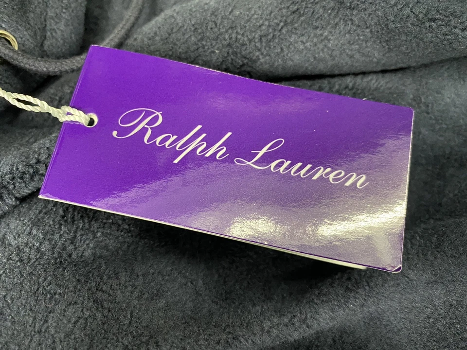 $800 Ralph Lauren Purple Label Navy Blue Hooded Sweater XXL Made in Italy - Image 4 of 4