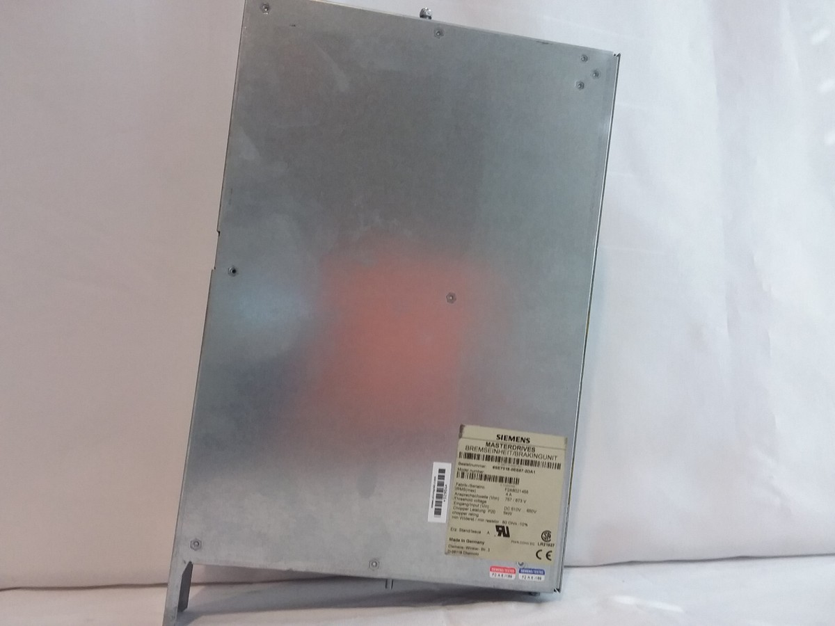 Unité De Freinage Siemens DC MasterDrives 6SE7018-0ES87-2DA1 Pour SimoVert - Occasion En état Fonctionnel