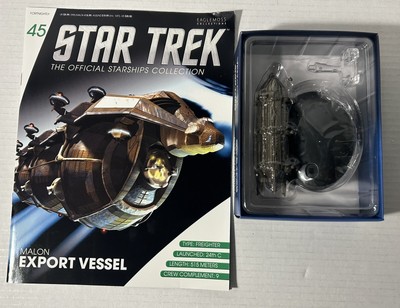 Eaglemoss Star Trek Starships- #45 Malon Export Vessel w/Magazine