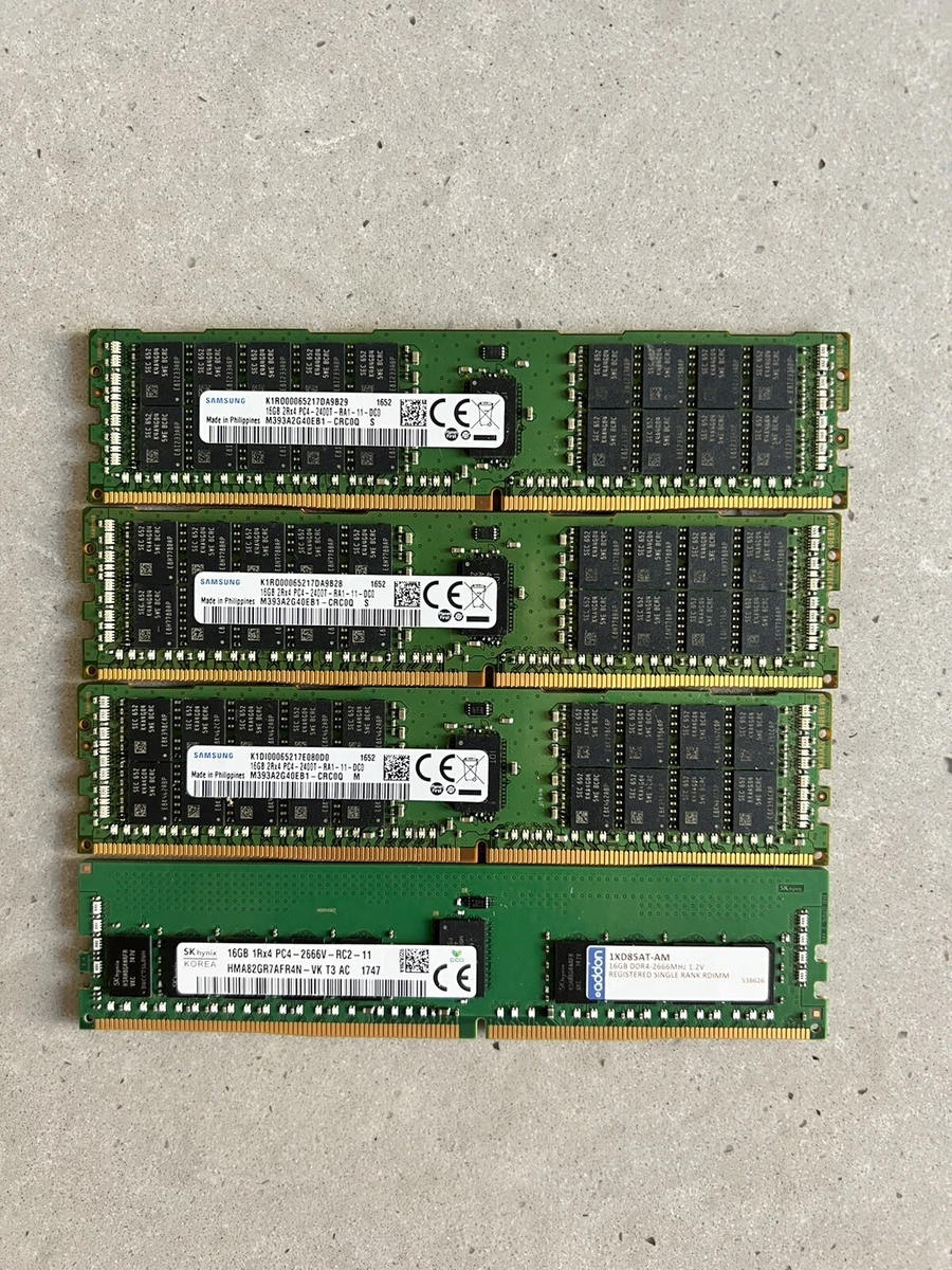 (4) 16 GB DDR4-2666MHz Samsung/AddOn
