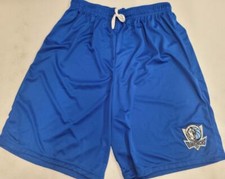 0726 Mens NBA Team Apparel DALLAS MAVERICKS W/Pockets SHORTS Royal Black NEW
