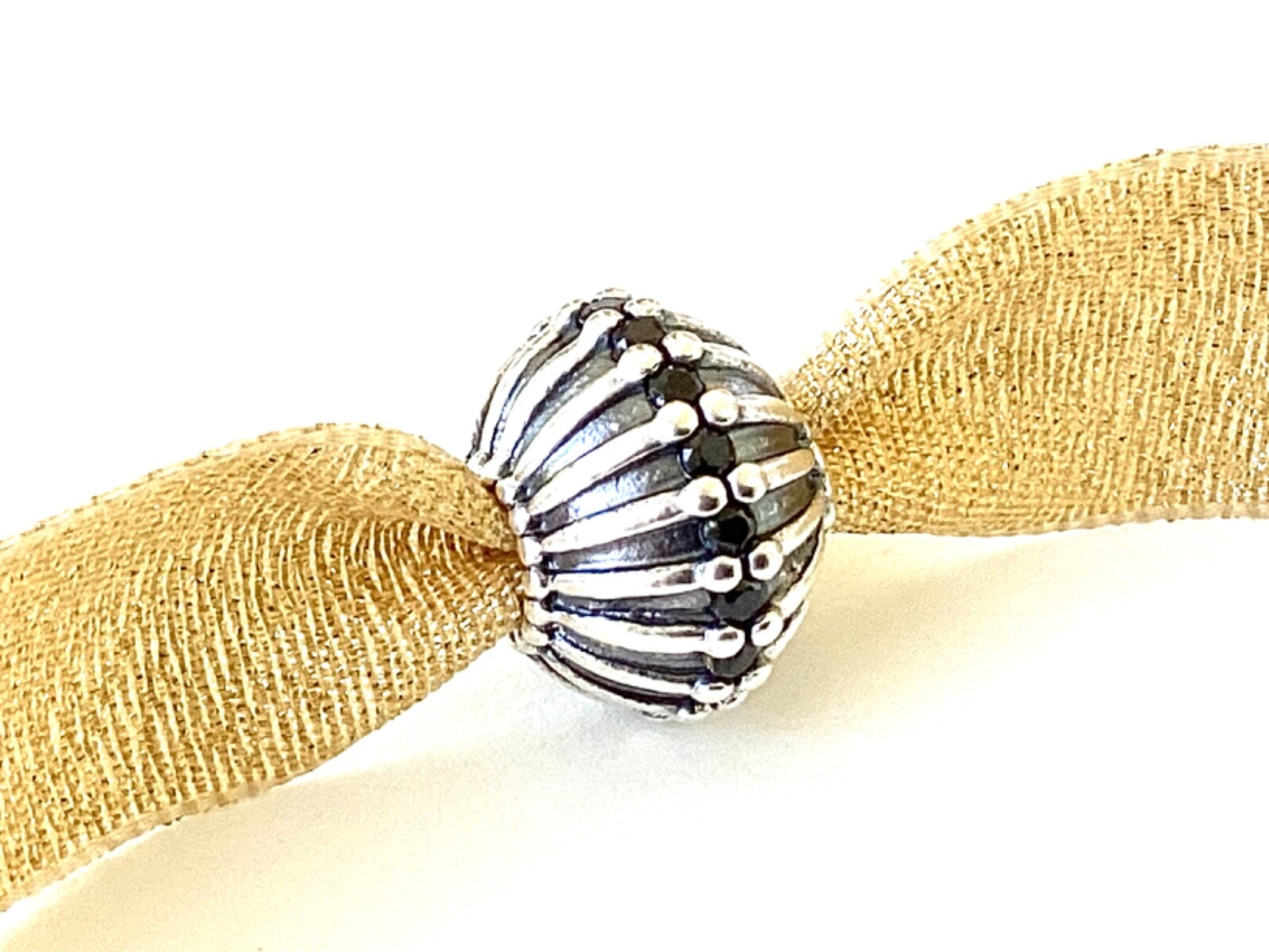 Authentic Pandora Sterling Silver Show Stopper Black Xl Charm 790870czk