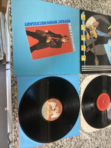 DAVE EDMUNDS Lot - self-titled & Repeat When Necessary VINYL Records - Foto 3 di 4