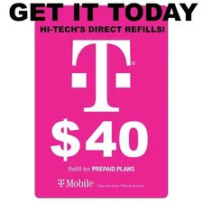$40 T-MOBILE REFILL ✅ DIRECT TO PHONE ✅ ONLINE FAST REFILL ✅ GET IT TODAY!