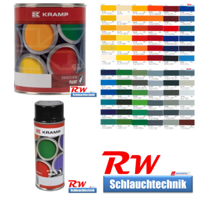Kunstharzlack Lack RAL Farbton 1 Liter 5 Liter 0,4 L Sprühdose - RAL1003 - 9018