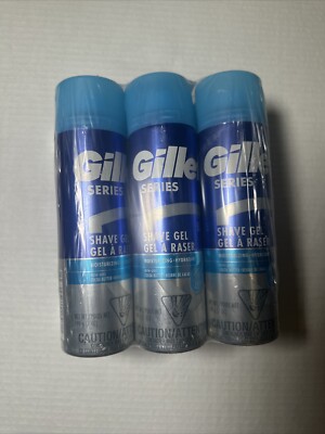 6 PACK GILLETTE SERIES MOISTURIZING SHAVE GEL WITH COCOA BUTTER 7 OZ 