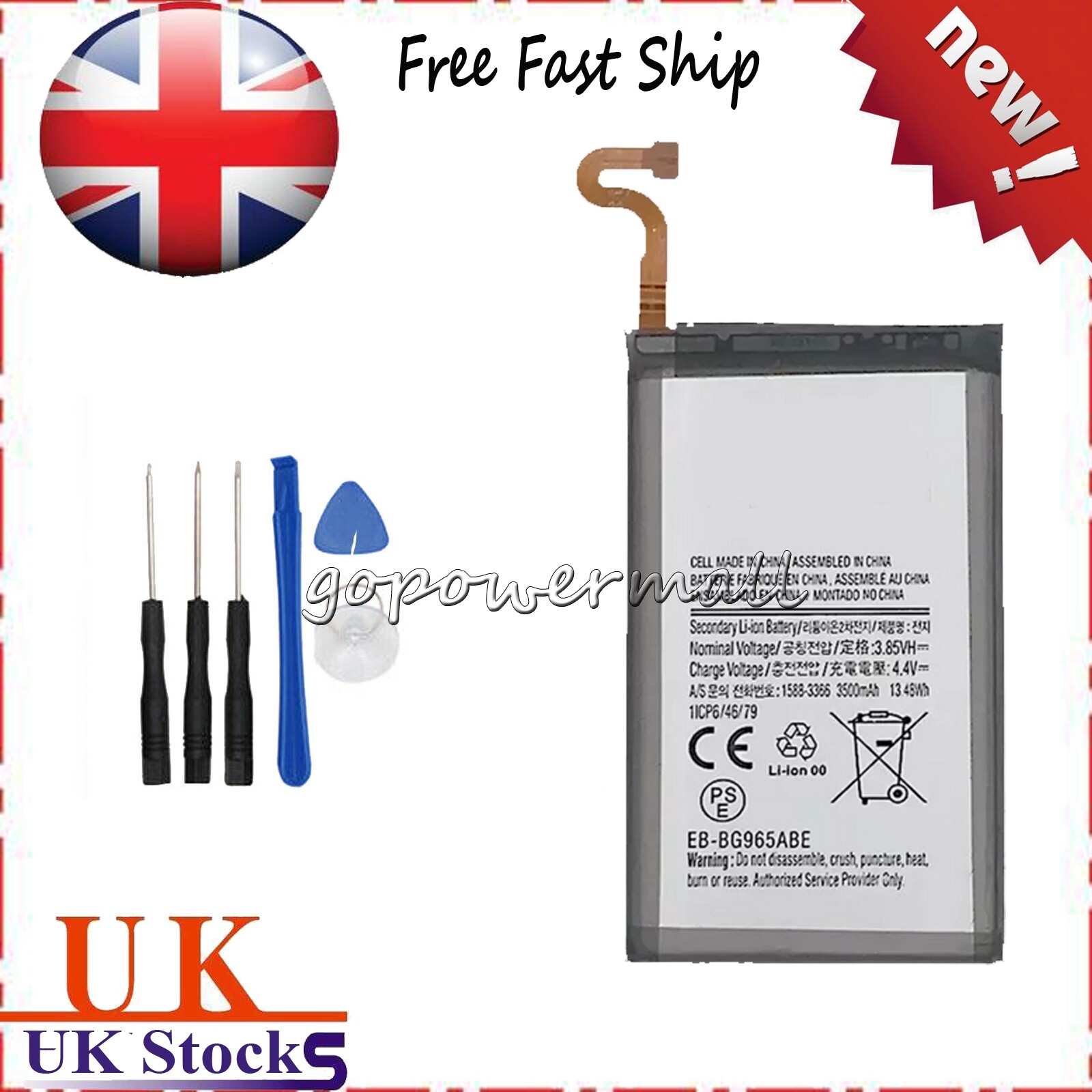 For Samsung Galaxy S9+ PLUS Replacement Battery EB-BG965ABE 3500mAh
