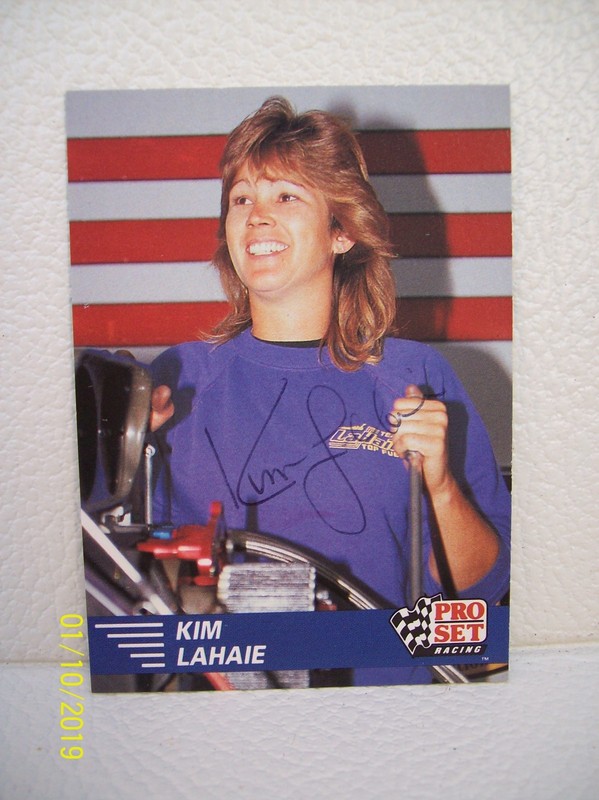 KIM LAHAIE AUTOGRAPHED 1991 PRO SET Racing NHRA Crew Chief Card SIGNED