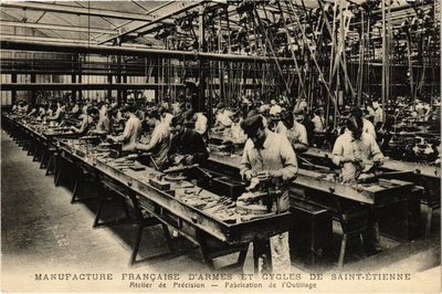 Old postcard manuf. D'Armes et Cycles de St-ÉTIENNE - Atelier de Précision (210928)