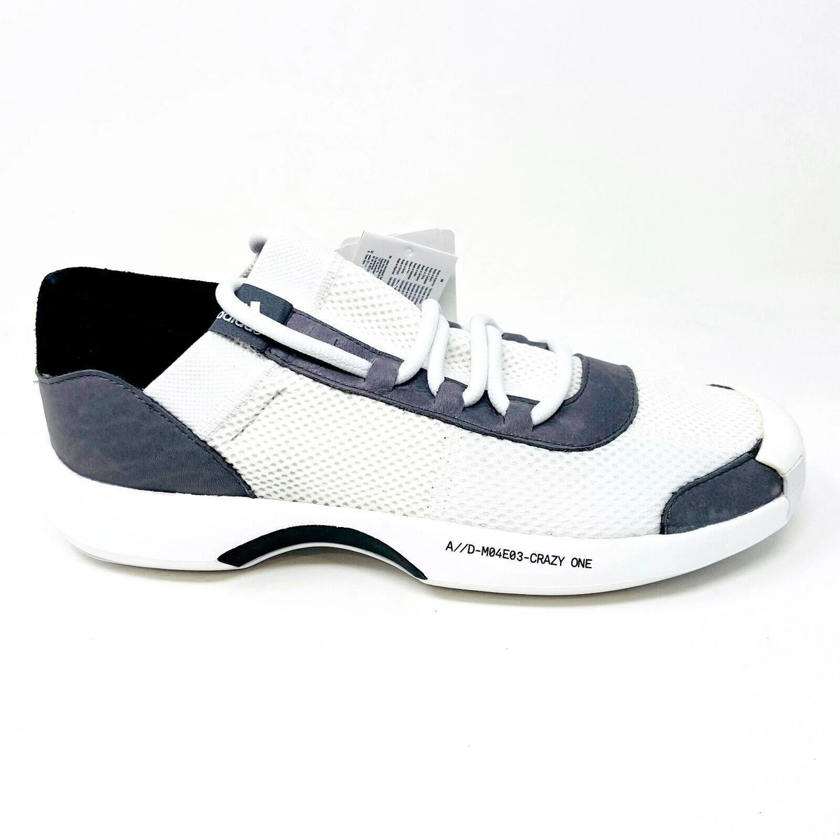 Adidas Crazy 1 A D Workshop White Black Mens Size 7.5 Basketball AC8213 eBay