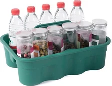 Large Plastic Tote Tool & Deluxe Supply Cleaning Caddy with Handle