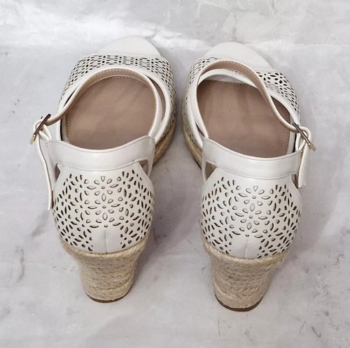 CARVELA Womens Stunning Satire Strappy White Buckled Heels Wedges MRRP £69 - Picture 7 of 9