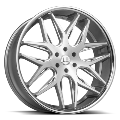22X9 Luxxx LE14 5X115 +15 73.1 Brushed Face Milled/Stainless Steel