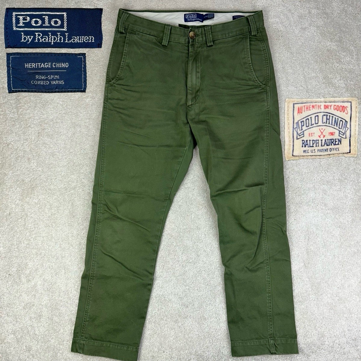 POLO Ralph Lauren The Salinger Heritage Olive Twill Chino Relaxed