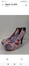 97 Iron Fist Zombie Stomper Pink High Heels Size UK 8 Gothic Horror Preloved 