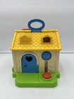 Vintage Fisher Price Discovery Cottage Jumbo Little People House Toy 1984 Carry