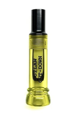  Kirk McCullough OUTLAW CUT-DOWN Duck Call. Clear Olive Keyhole  (olt Style)