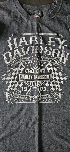 Harley Davidson Black Hills Rapid City South Dakota T-Shirt XL Checkered Flags