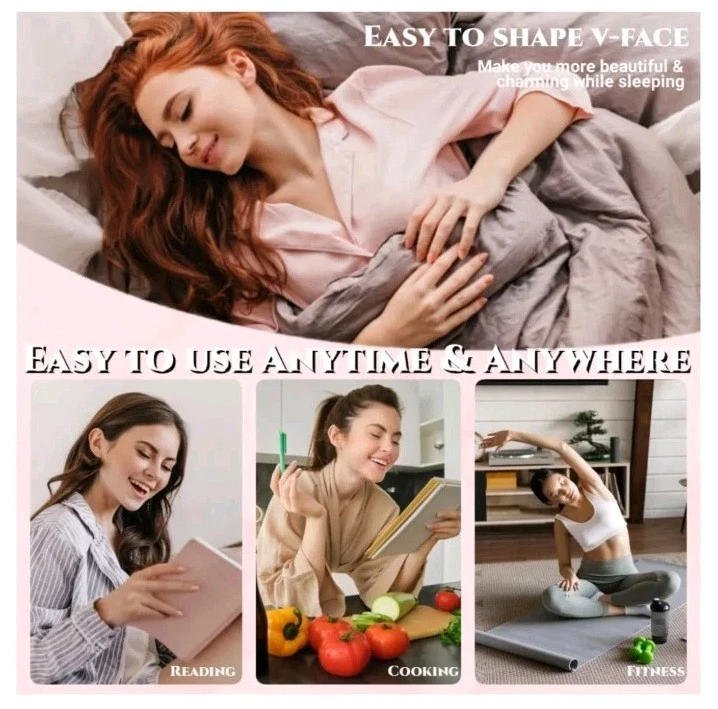 Máscara de elevación línea V correa de barbilla para dormir, máscara de elevación línea V para... Foto 3 de 4
